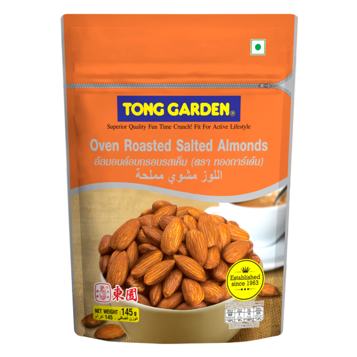 Tong Garden Oven Roasted Salted Almonds, 145g