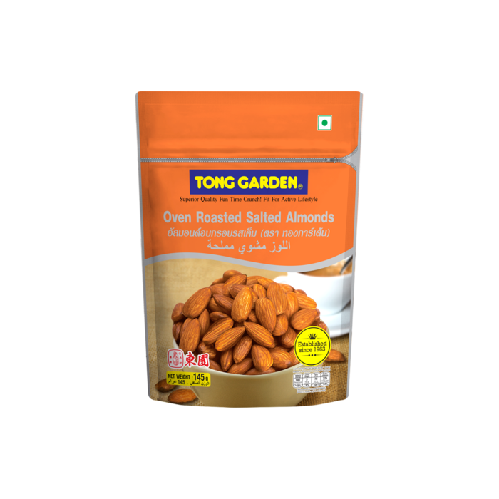 Tong Garden Oven Roasted Salted Almonds, 145g