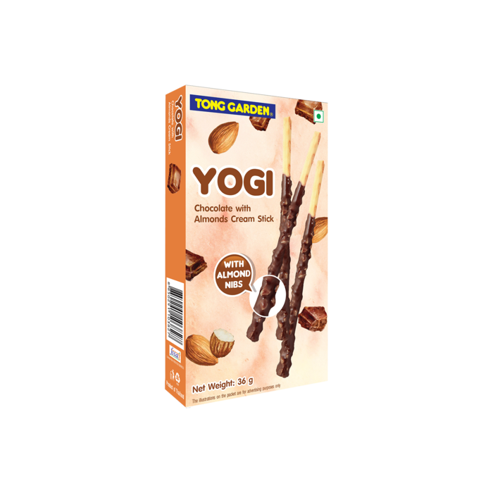 TG 36g YOGI Chocolate with Almonds Cream Stick 