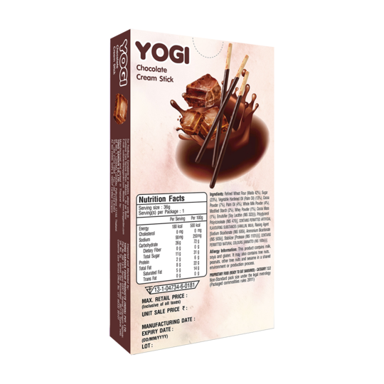 TG 36g YOGI Chocolate Cream Stick 